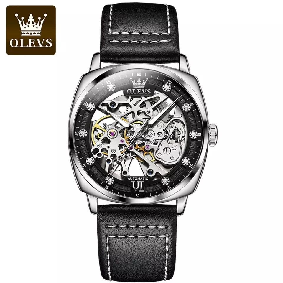 Olevs Hot Sale China Suppliers Custom Logo Low Moq Fashion Wrist Quality Square Automatic Mechanical Luxury Watch - Buy Mechanic