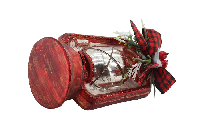 Old-Fashioned Green Retro Style Kerosene Lamp Pendant Christmas Glass Decorations Shopping Mall Windows Party Decorations