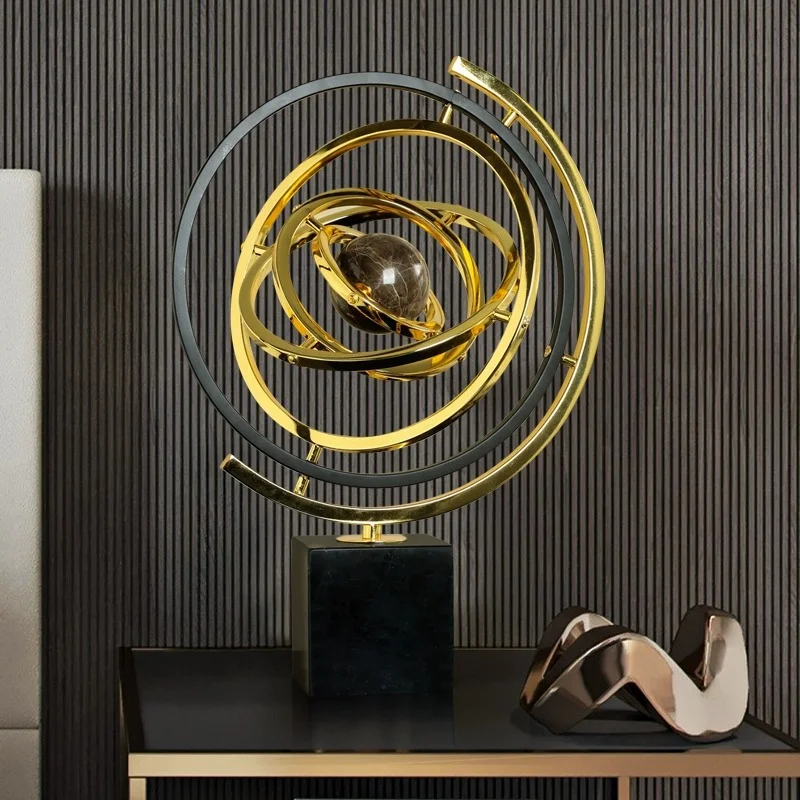 Light luxury globe ornaments           Office desktop decoration ornaments home accessories