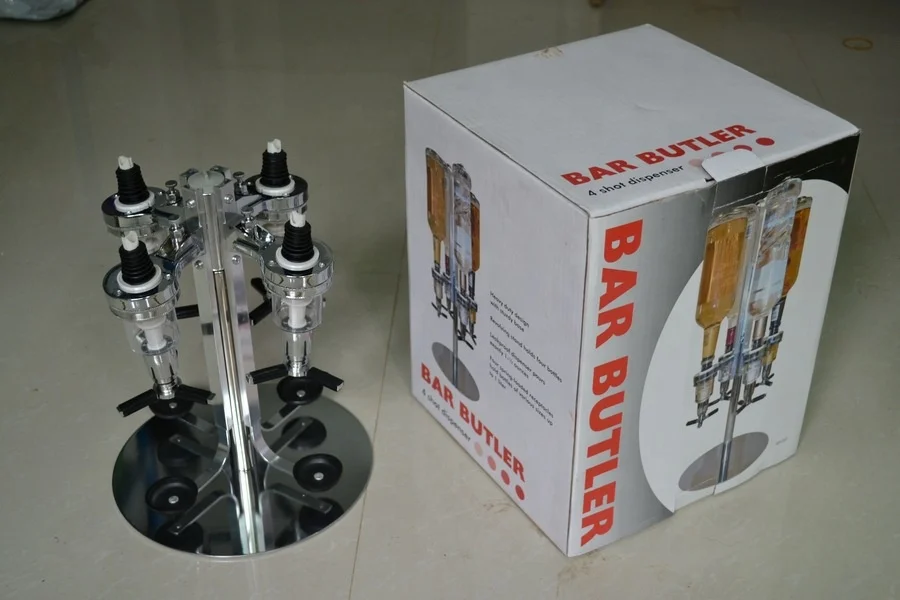 Hot Selling 2/4/6 Bottle Revolving Beer Drink Tower Dispenser Rotating Liquor Dispenser For Party Bars Dinners