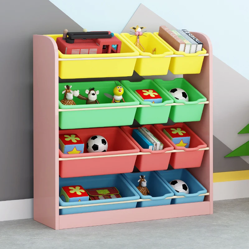 
Wood Material kindergarten furniture children toy storage 