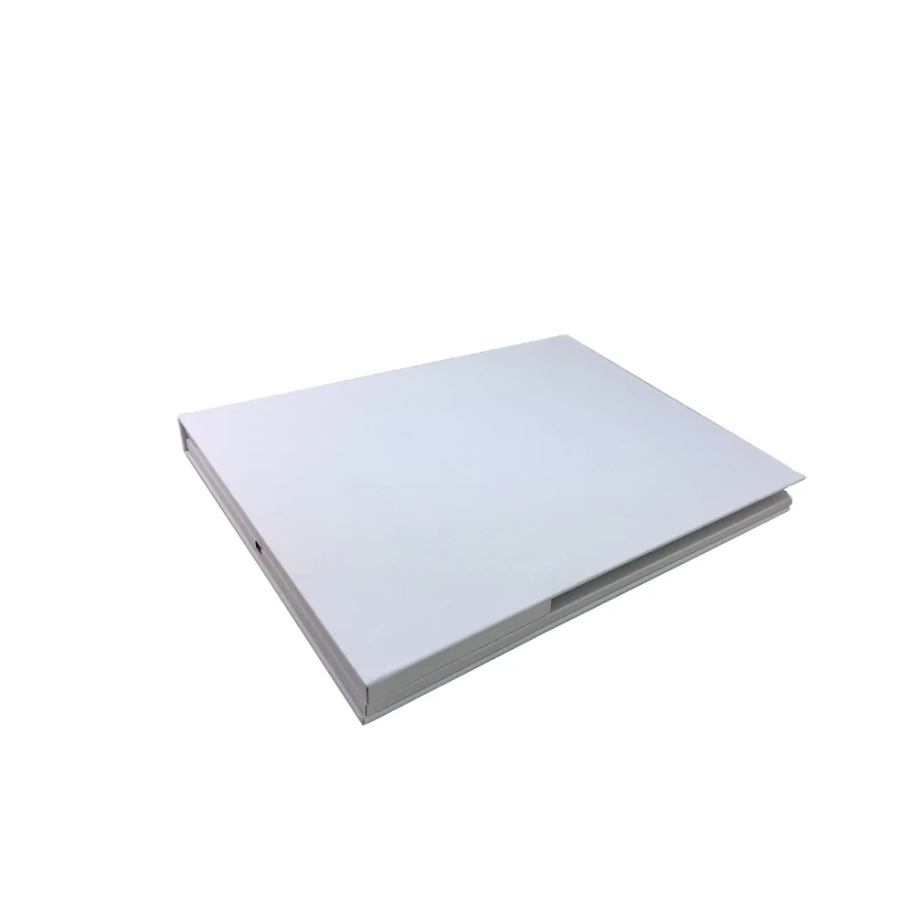 
White A4 Hardcover 7inch LCD Video Brochure with Pocket For Business Promotion 