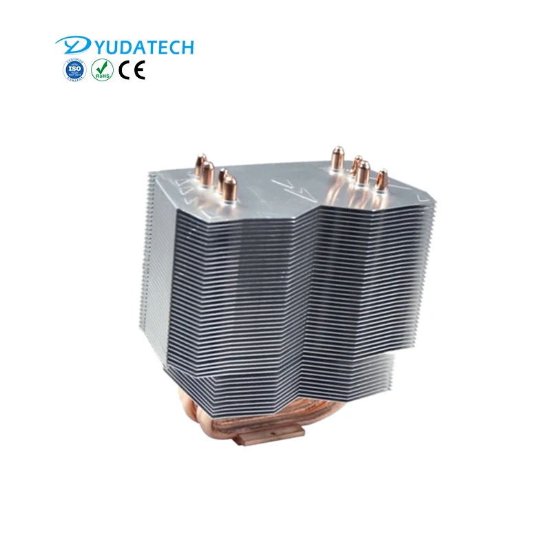 Custom cpu cooling module heat sink copper tube aluminum fin heat pipes module heatsinks