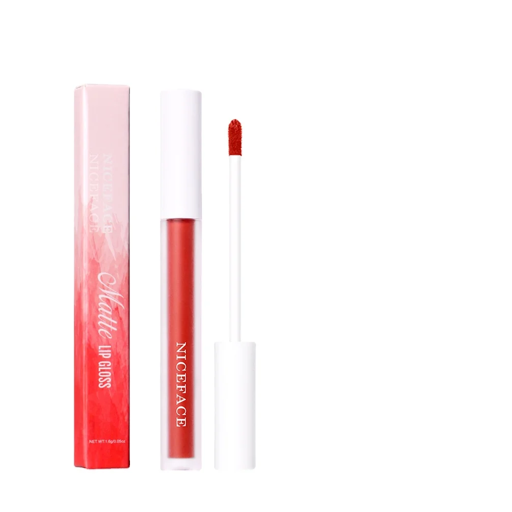 
 Хит продаж, 12 цветов, бархатный матовый блеск для губ, водостойкий антипригарный, жидкая помада, глазурь для губ, прямые волосы от производителя  