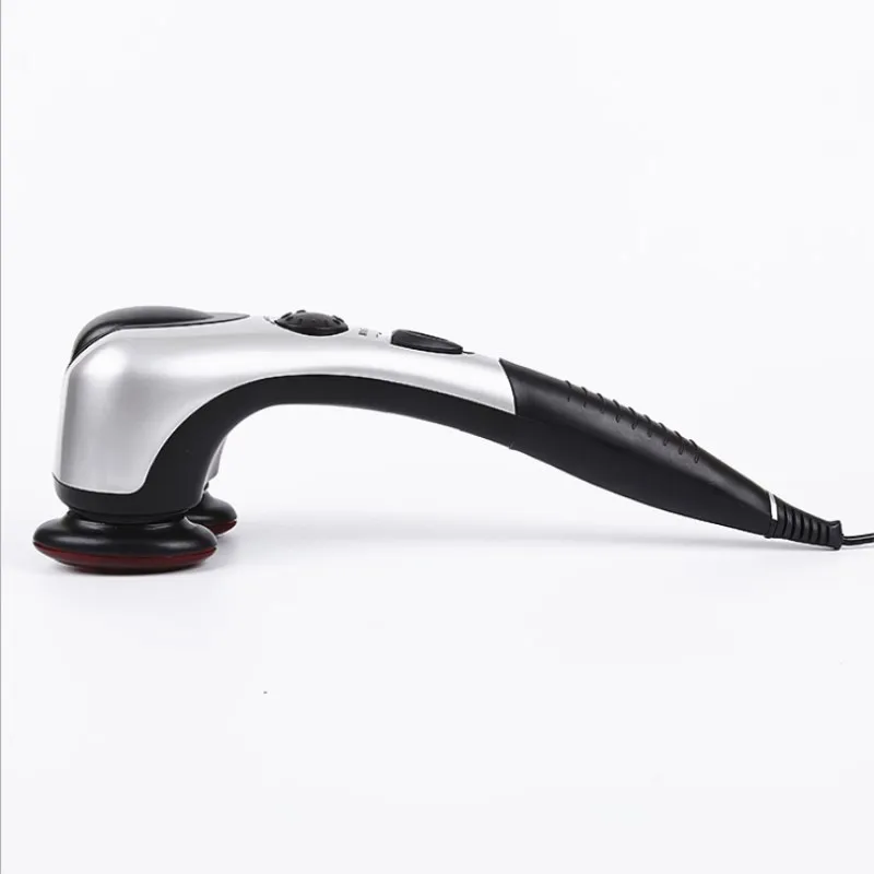 electric dual head powerful shiatsu infrared handheld neck back massager vibration hammer