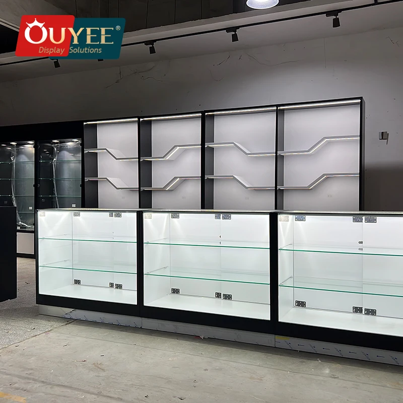 Wholesale Shisha Hookah Dispensary Displays Counters Tobacco Shop Display Furniture Smoke Shop Showcase