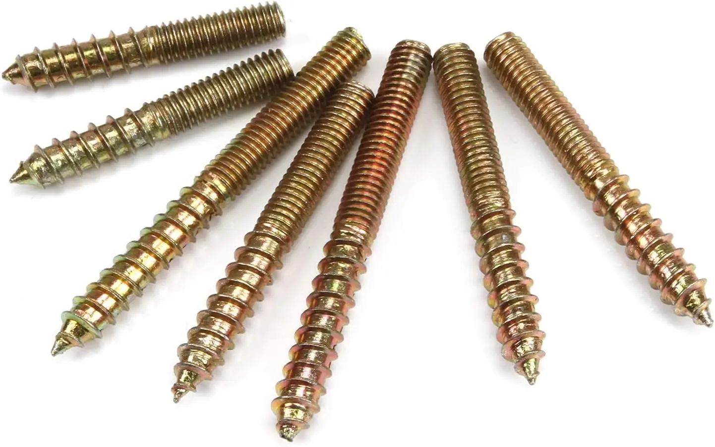 Wholesale Hot Sale Galvanized M6 M8 50mm 2 3 4 inch Woodworking Furniture Connector Wood Screws Double Head Thread Hanger Bolts