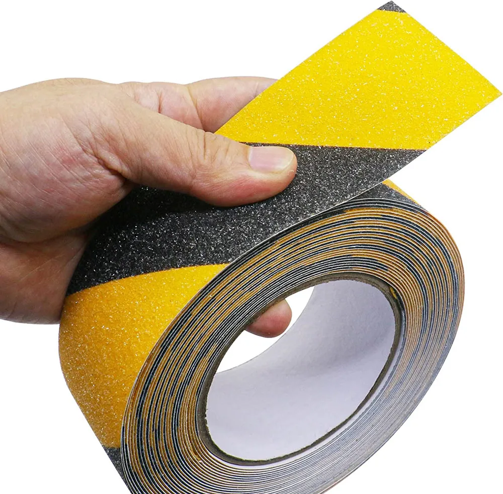2 Pack Yellow and Black Anti Slip Traction Tape