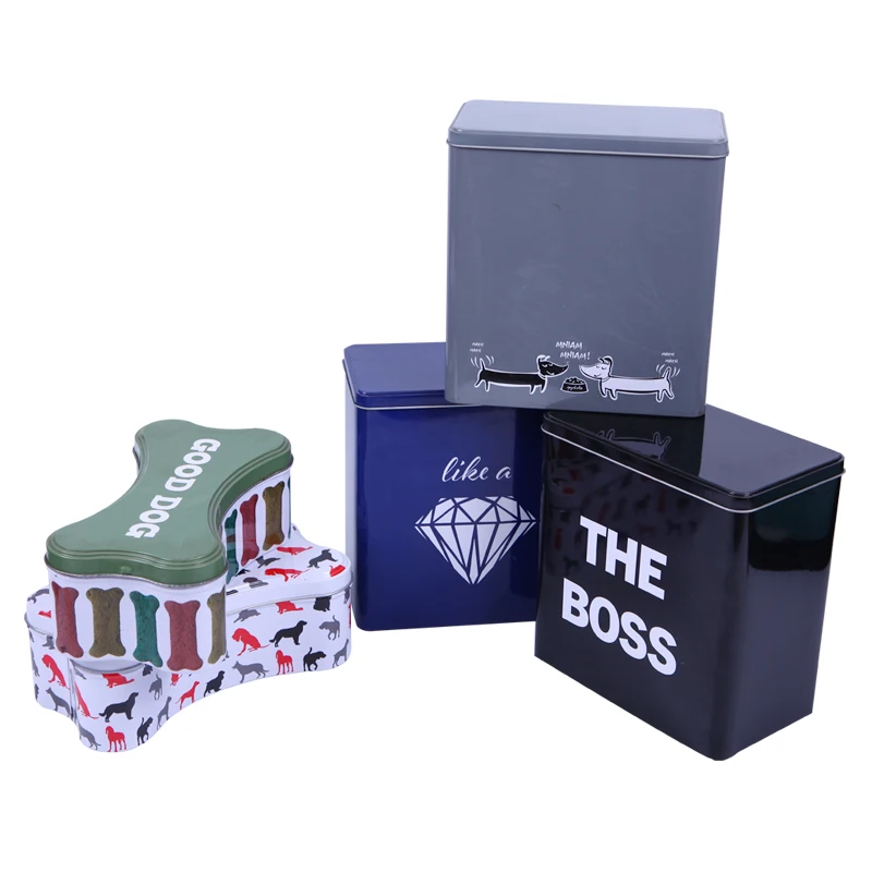 Chinese Rectangular Tin Can For Pet Food Can Packaging Fashion Metal Tin Cat Wet Food Canned For Sale
