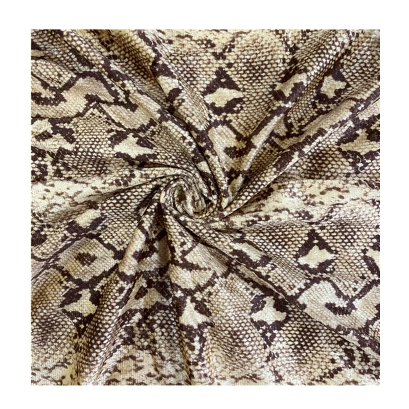 africa animal skin design printed velvet fabric  animal print 100%polyester softly use for women cloth