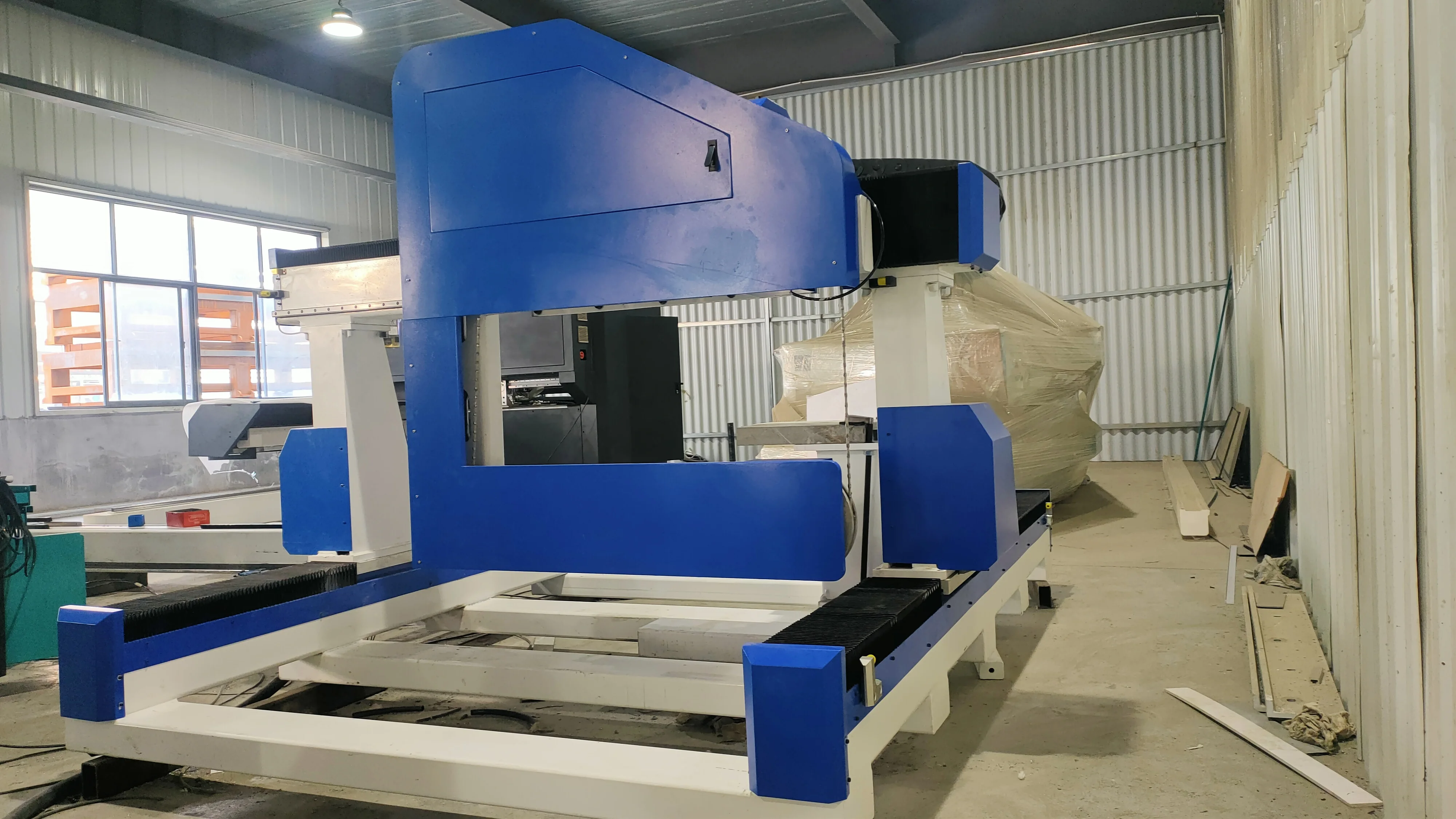 horizontal and vertical cutting wire saw Russia Poland High-precision vertical wire saw cutting machine for tombstone profiling