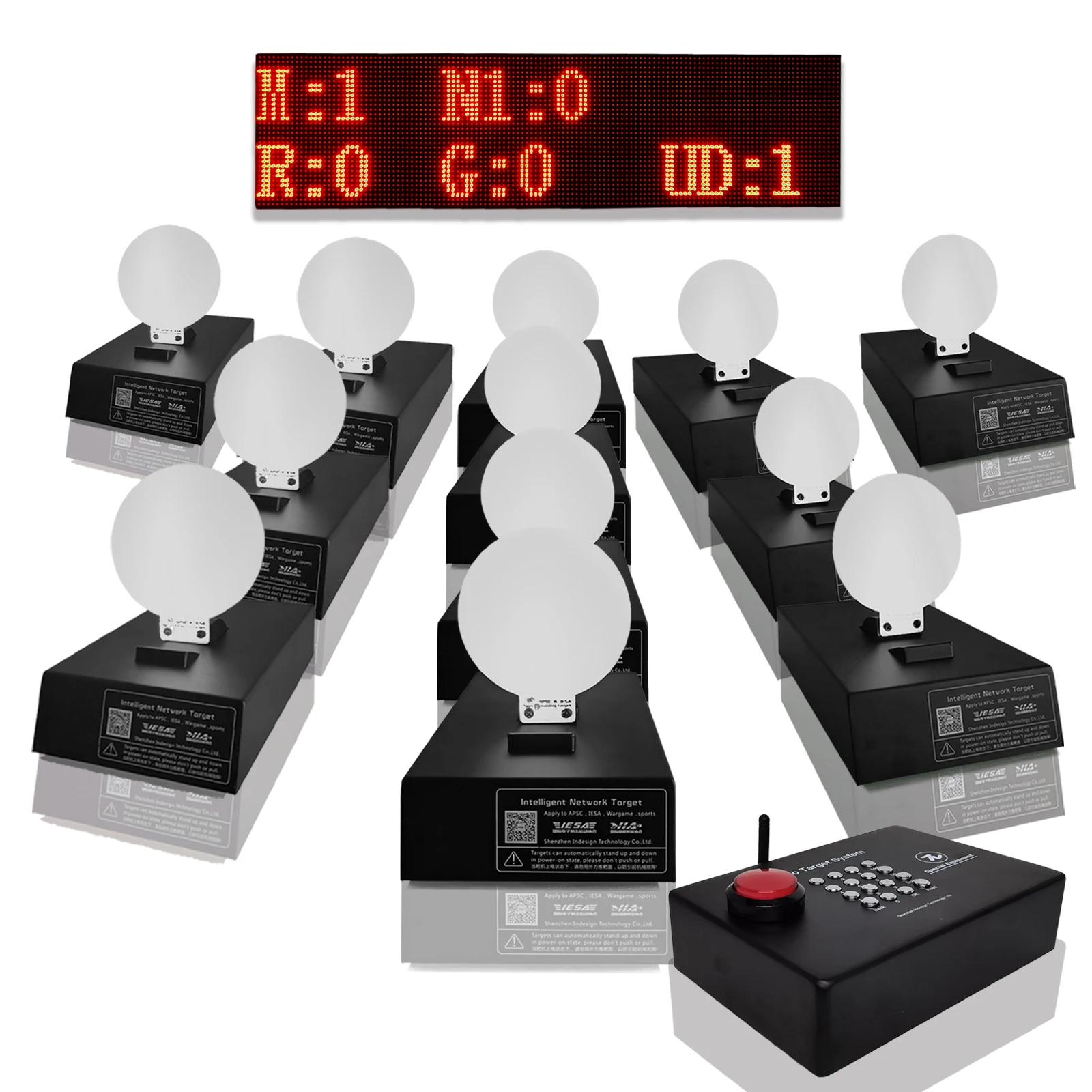 laser dry fire system Intelligent Network Target automatic system laser shooting indoor target