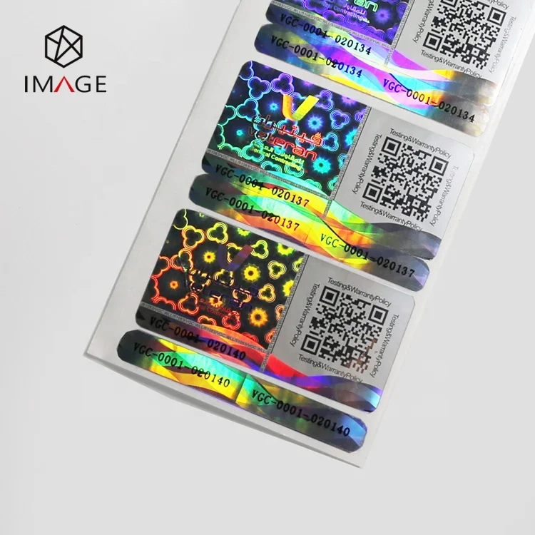  3d-наклейка с сотовым напылением на заказ qr-код голограмма случайным серийным номером для защиты