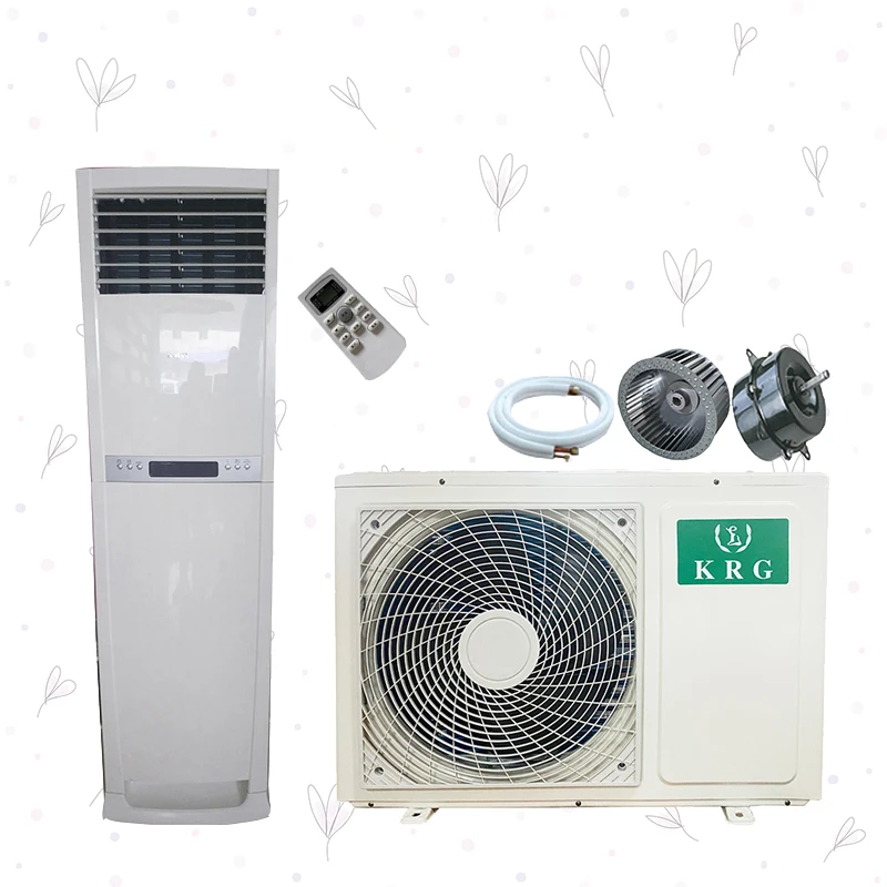18000BTU 5000W small size cooling only floor stand standing 1.5ton ac air conditioners R32/R410a for residential/commercial use