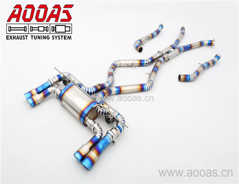 Китайская фабрика титановый выхлопной Catback комплект для автомобиля X5M