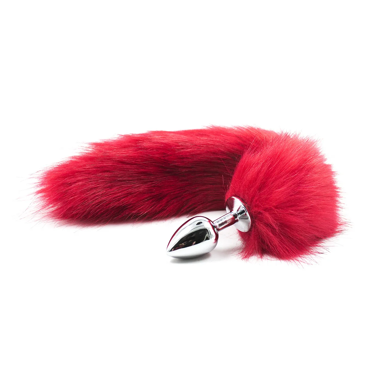 Adult sex toy back yard artificial fox tail female metal anal plug back yard flirting toy role play