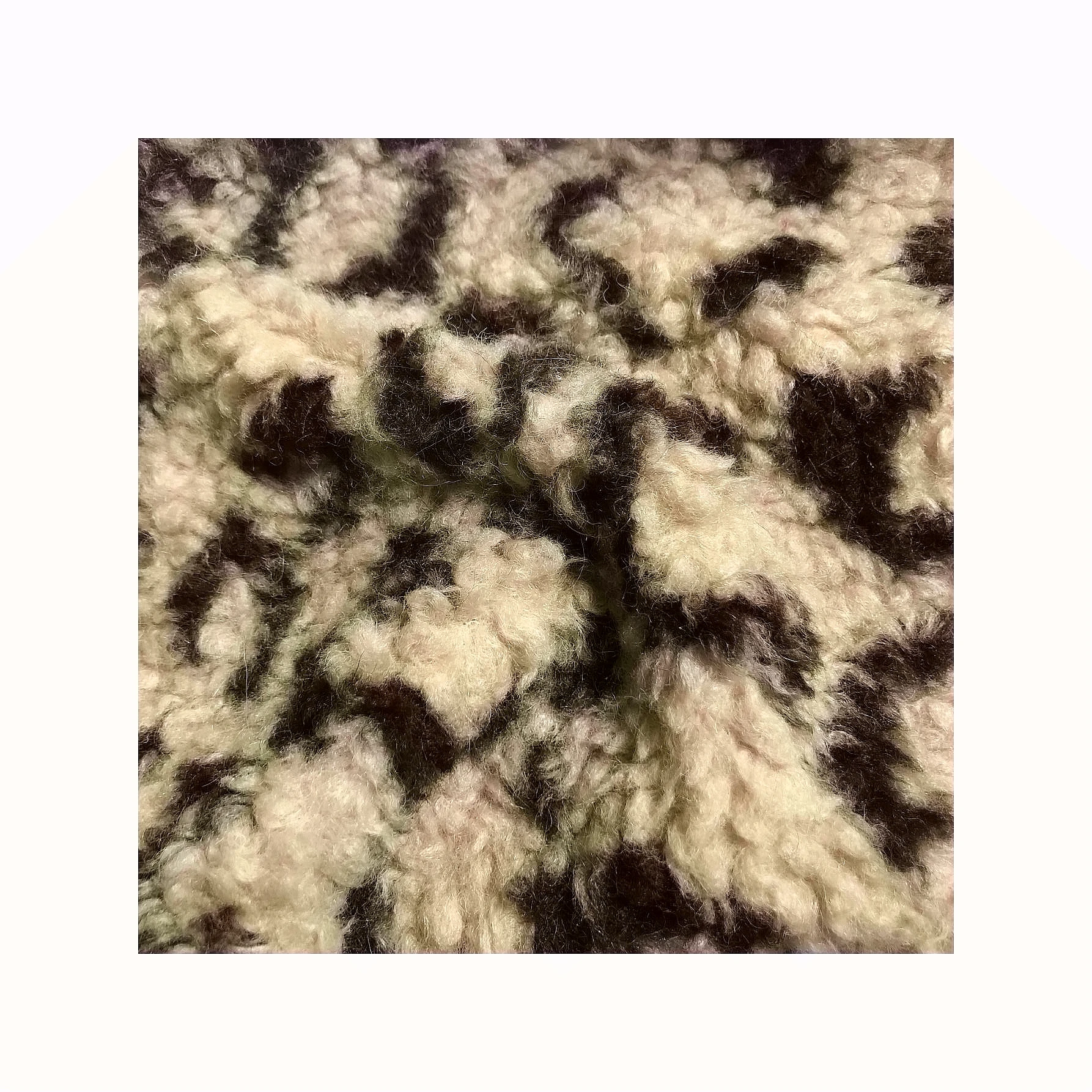 SMOOTH POLYESTER MADE WOOL TOUCH LEOPARD FUR FABRIC