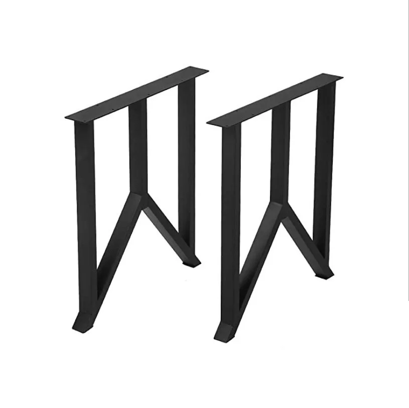 Высококачественные черные окрашенные железные металлические ножки для стола «сделай сам» ресторана журнального столика бара
