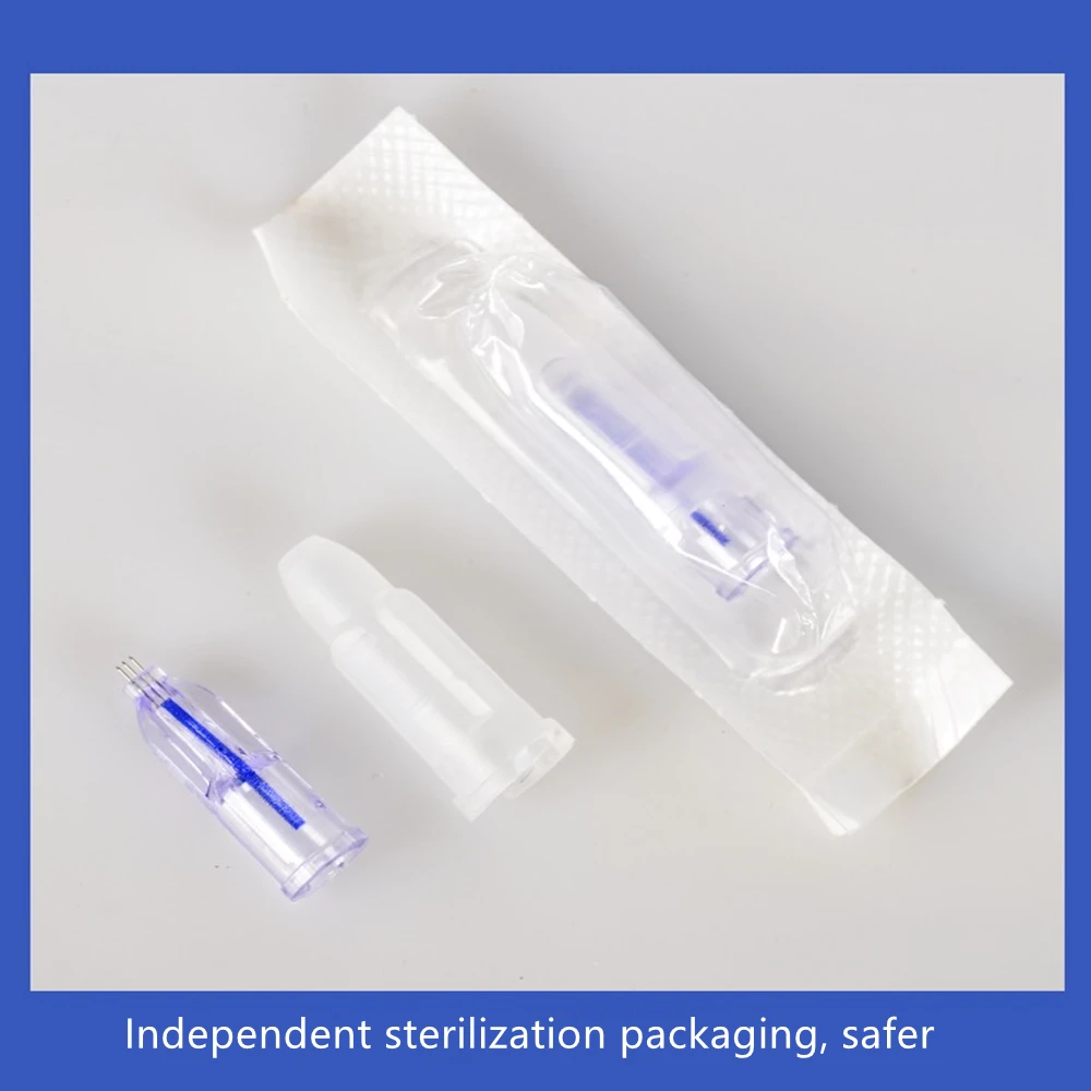 Nanosoft Microneedles Fillmed 3 pin Needle 34g 1.0mm 1.2mm 1.5mm Painless Needles