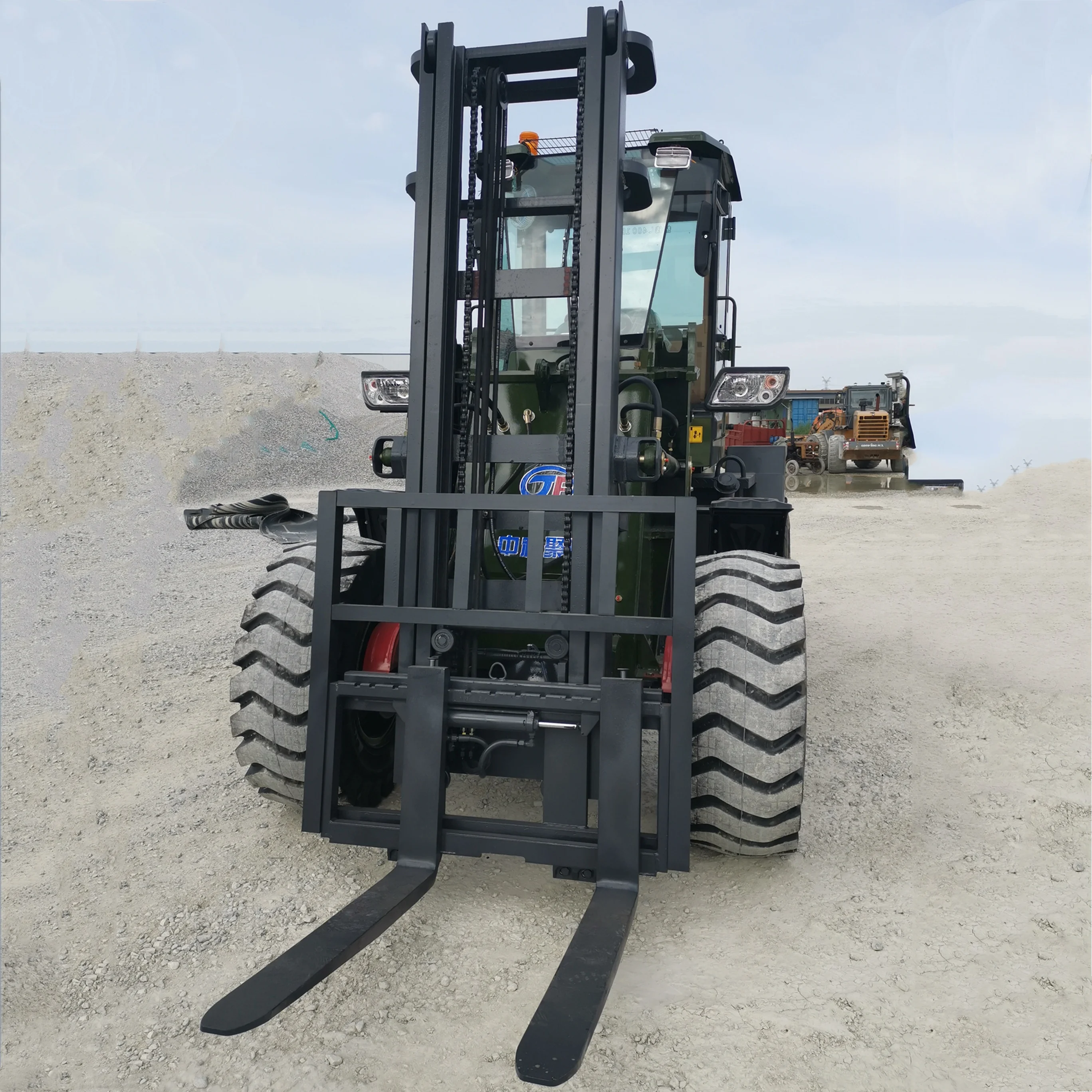 TERRAIN FORKLIFT MODEL CPCY30 ROUGH TERRAIN FORKLIFT 3 Ton FRONT ALL Diesel Engine Medium Wheel Side Reducer Driving Axle 3000mm