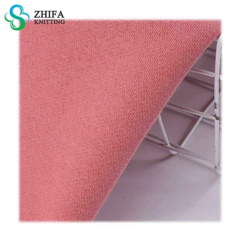 Zhifa Custom 26 Cvc 35% Polyester 65% Cotton Tc Sweater AB Plus Fleece Knitted Fabric