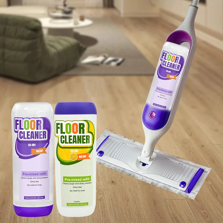 Swiffe* PowerMop Wood QuickDry Wood Floor Cleaning Solution with Lemon Scent, 25.3 fl oz
