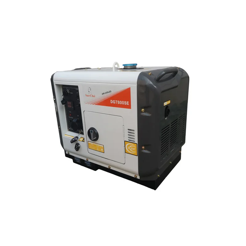 Good quality 6kw soundproof silent portable diesel generator electric genset with cheap price