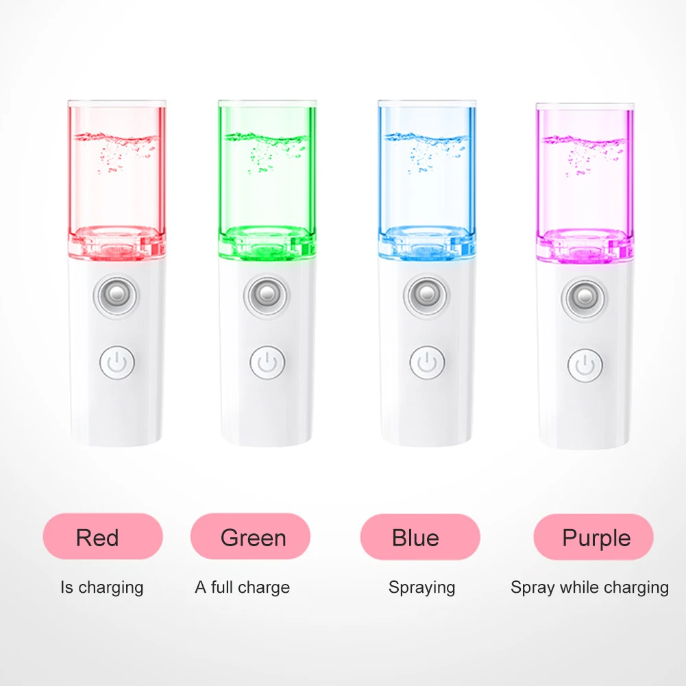Mini Nano Face Steamer USB Nebulizer Moisturizer Skin Care Women Facial Mist Sprayer
