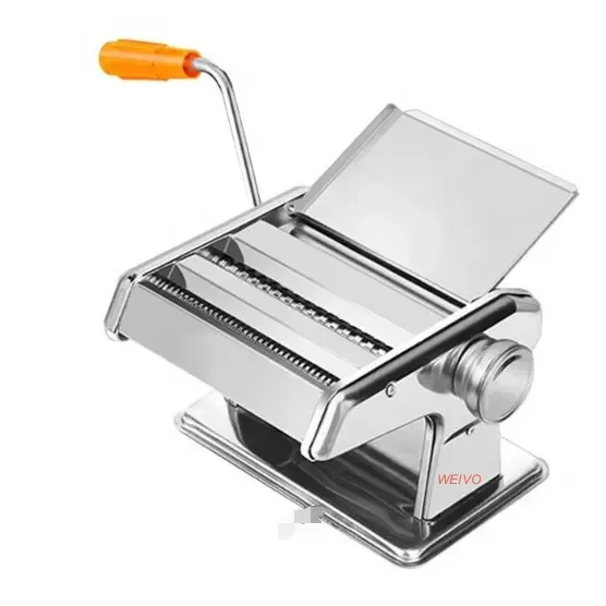 Hot Selling Home Kitchen Stainless Steel Manual Pasta Maker Machine Hand Crank Pastry Roller Spaghetti Noodle Maker for food