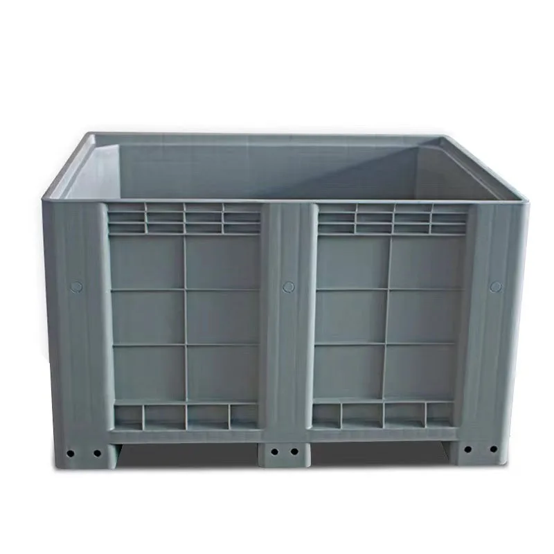 Large Heavy Duty Plastic Pallet Container Logistic Storage Pallet Box Crate with Lid and Wheels