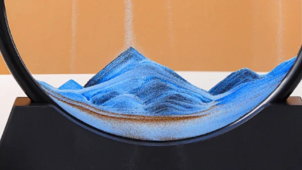 Desktop Decoration 3d Deep Sea Colorful Moving Sand Frame Flowing Sand Art Quicksand Painting