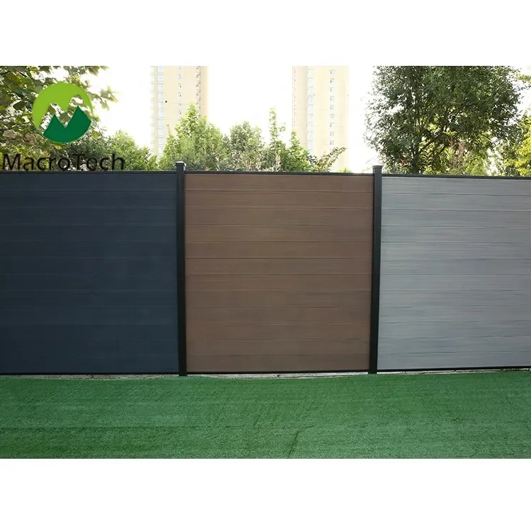 Garden Security System WPC Fence Panels Outdoor  For Garden Fencing