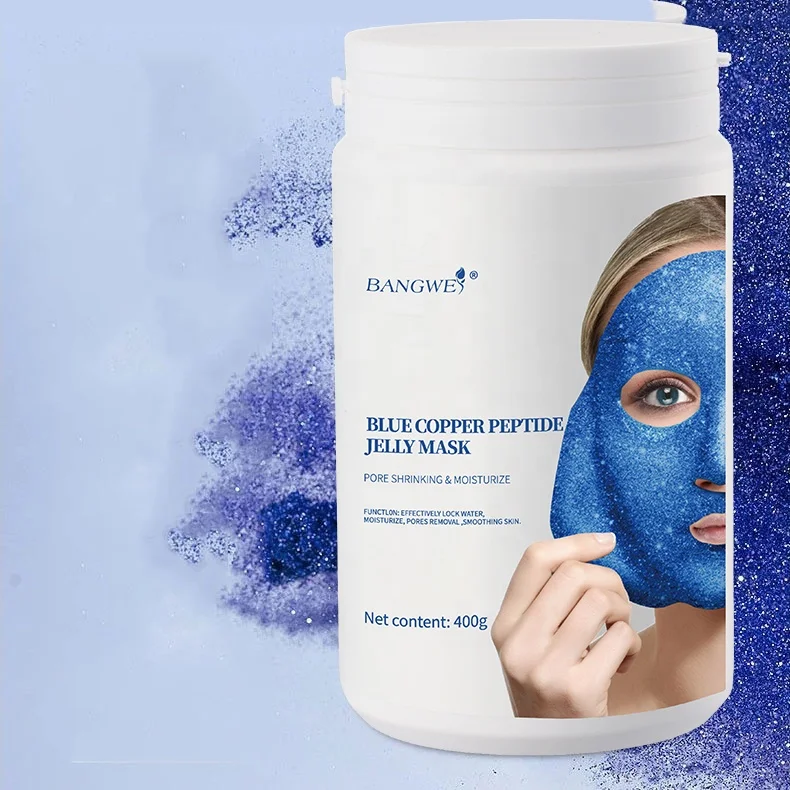 BANGWEI wholesale price high quality blue copper peptide beauty face skin care jelly mask facial mask