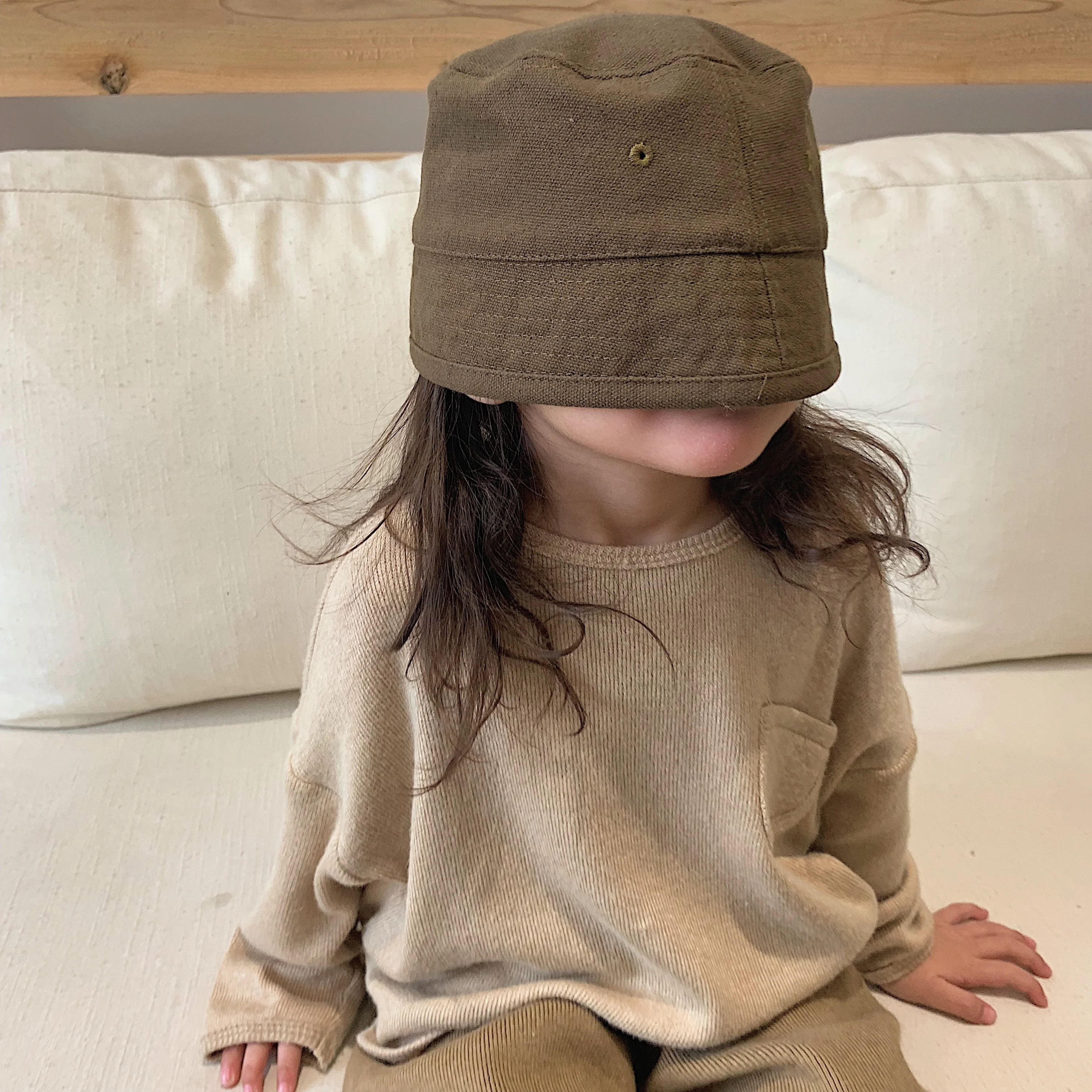 
C1065 Wholesale children solid fashion sun hat simple and casual fisherman hat 