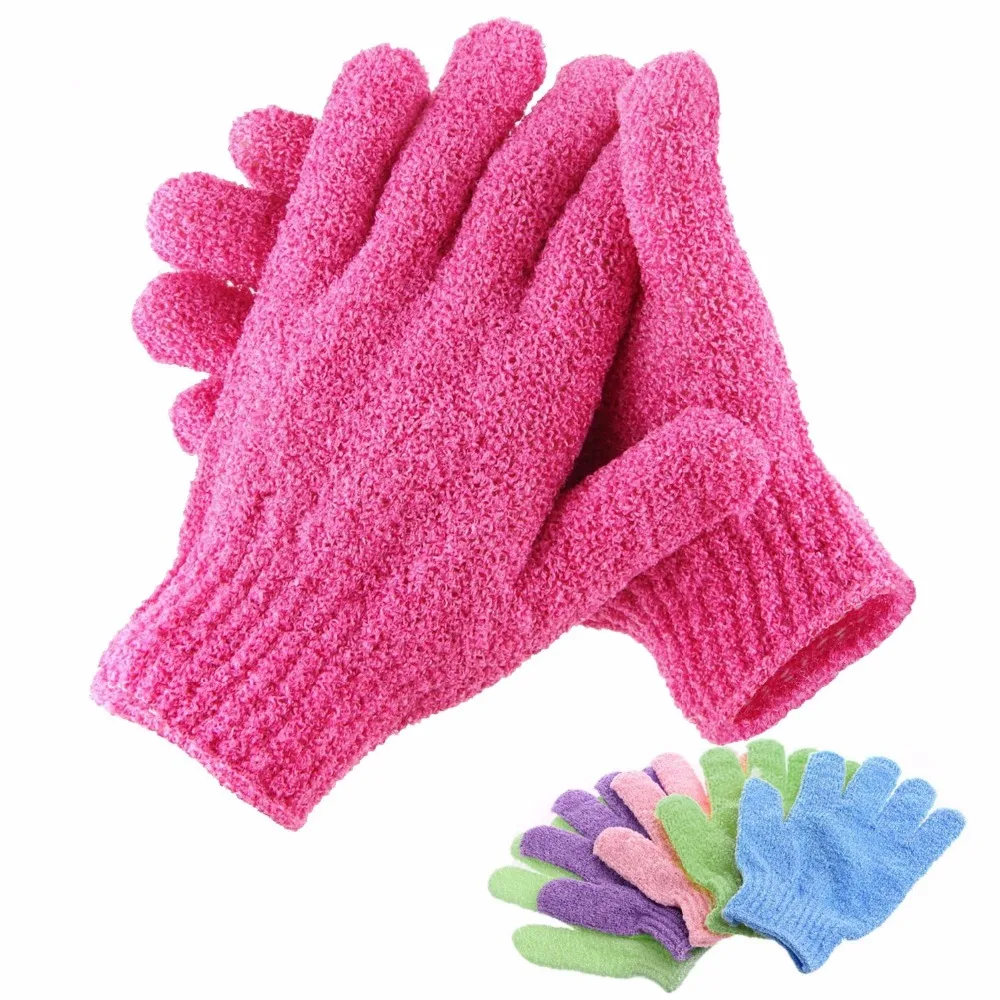 Bath For Peeling Exfoliating Mitt For Shower Scrub Mittens Resistance Body Massage Sponge Wash Skin Moisturizing Spa Foam