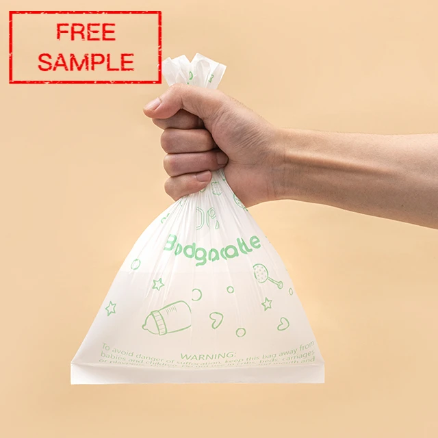 ECO BOOM bamboo bio degradable organic procurement wholesale diaper trash bag
