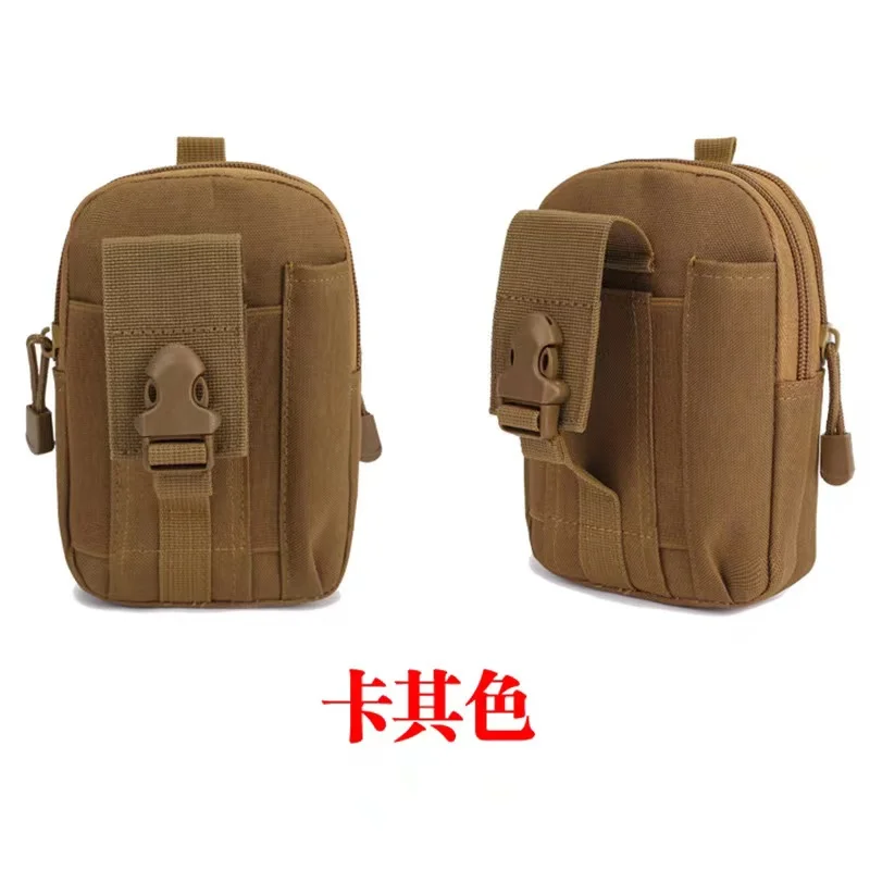 Outdoor Multifunctional Mobile Phone Waist Bag Outdoor Sports  Tactical Molle Pouch with Snap Button