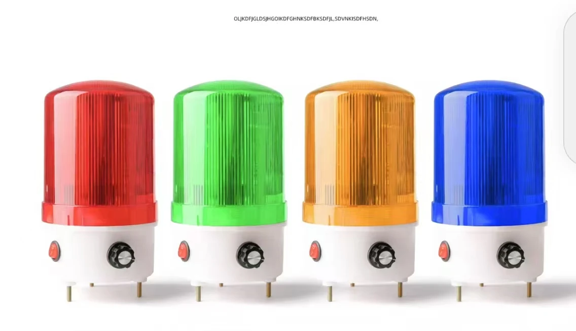 Прямая Продажа с китайского завода 12VDC 24VDC вращающийся сигнальный световой зуммер магнитом красного цвета