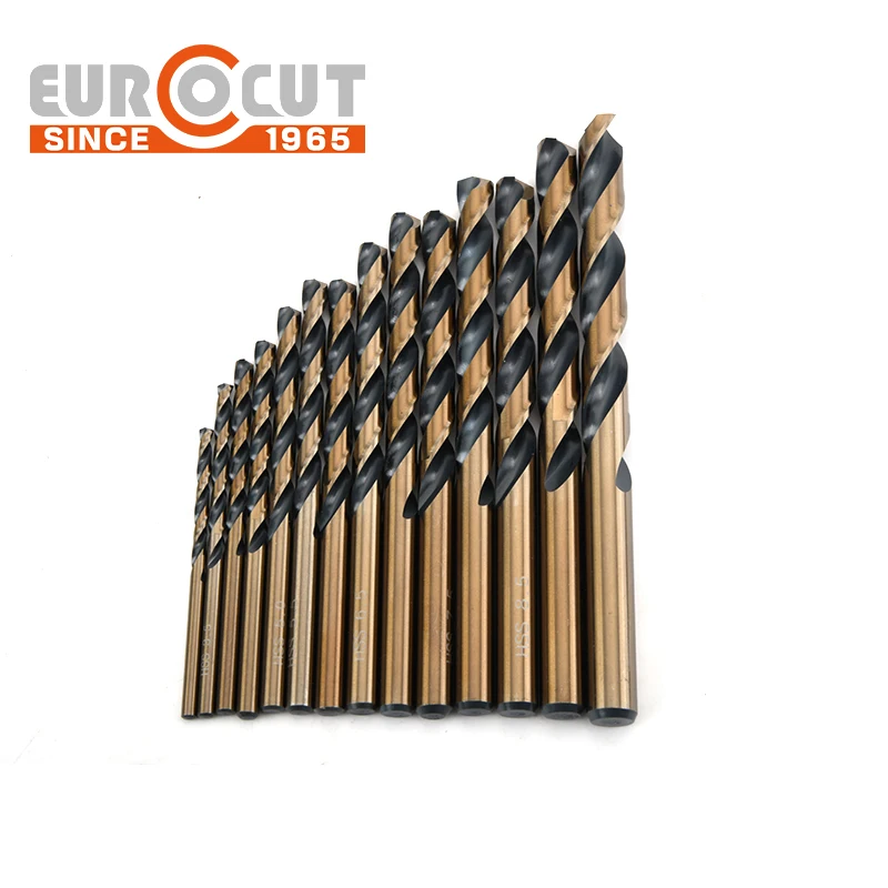 Factory High Quality HSS drill bit M35 Straight Shank Twist Drill Bits for Stainless Steel Drilling