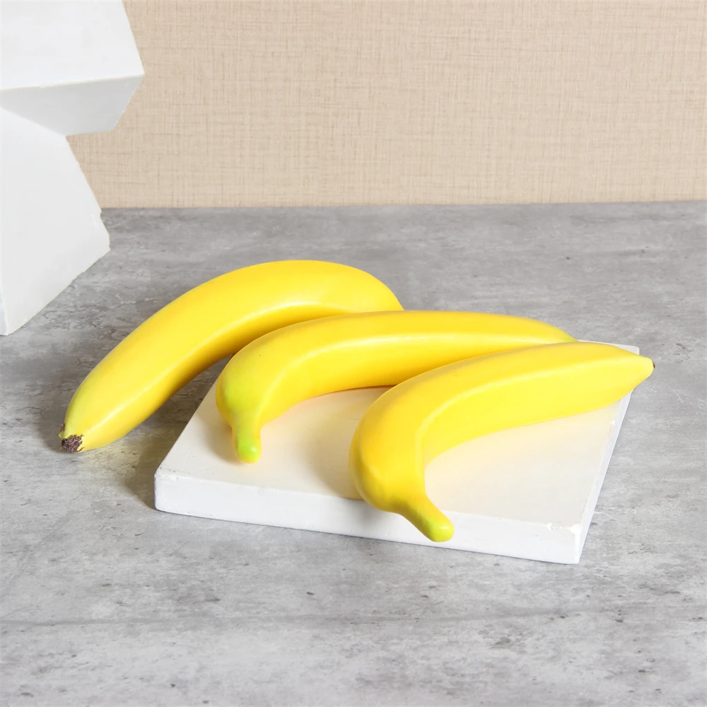 Decorative Fruit Simulation Foam Banana  Fruits For Display Realistic Props Lifelike Home Decor