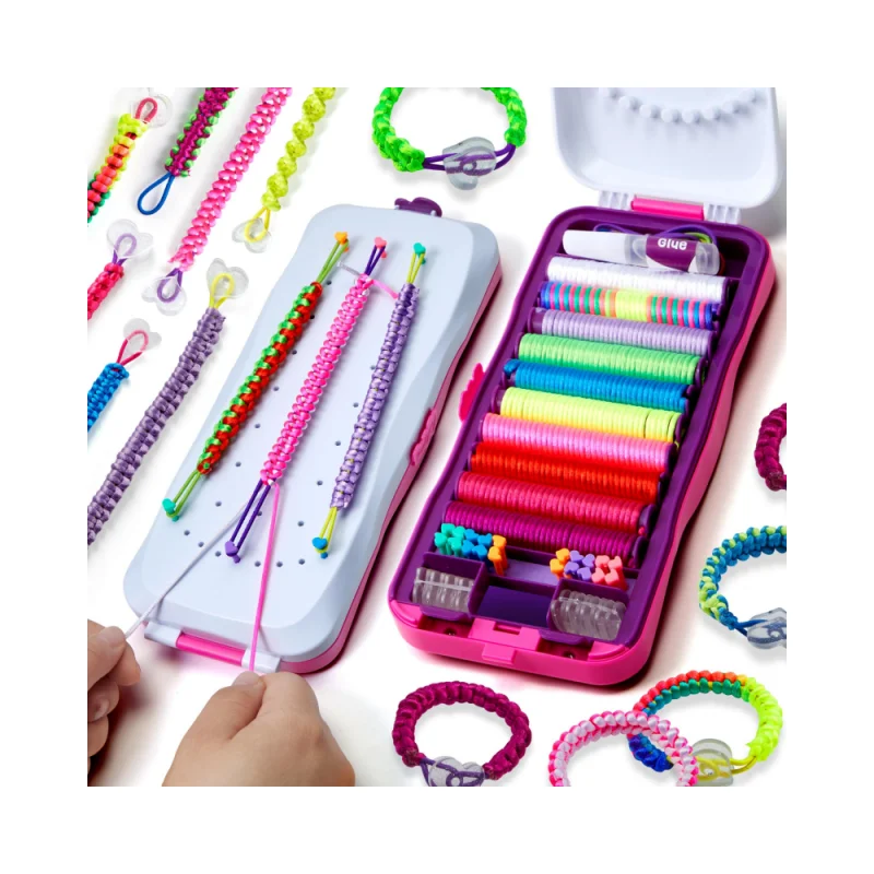 DIY Bracelet Arts and Crafts String Maker Tool Friendship Bracelet Making Kit Toys