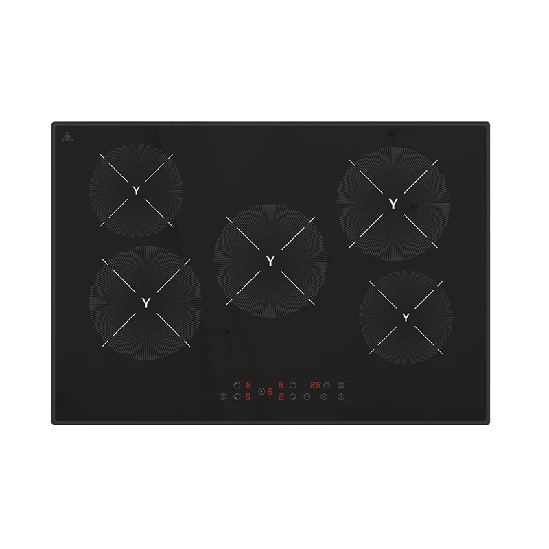 8000w 220v  energy saving induction cooker parts cooktop ceramic glass 5 burners ceramic cooktop