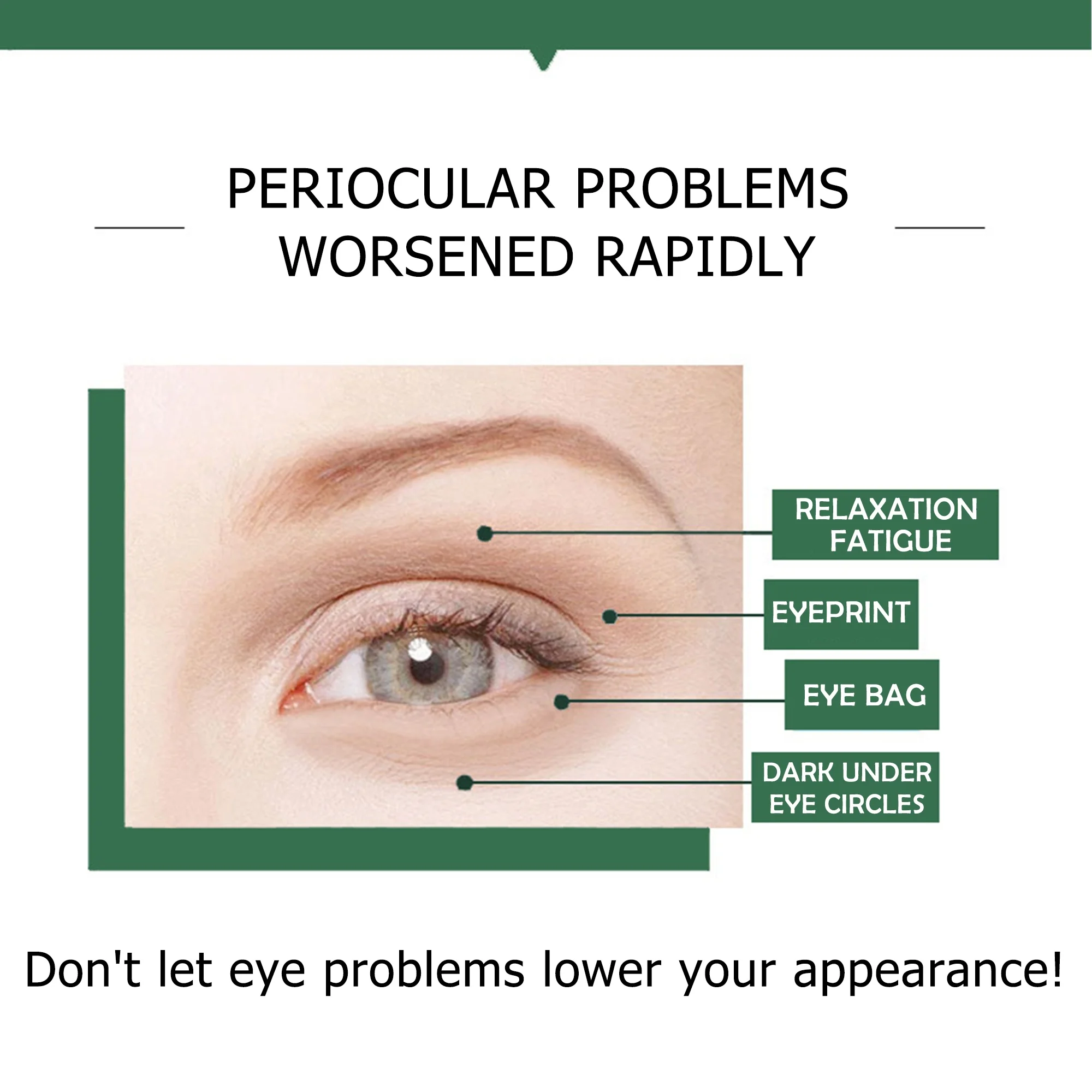 Гидрогелевая маска для ухода за темными кругами под патчами от частного бренда, прозрачная коллагеновая маска для глаз с зеленым чаем