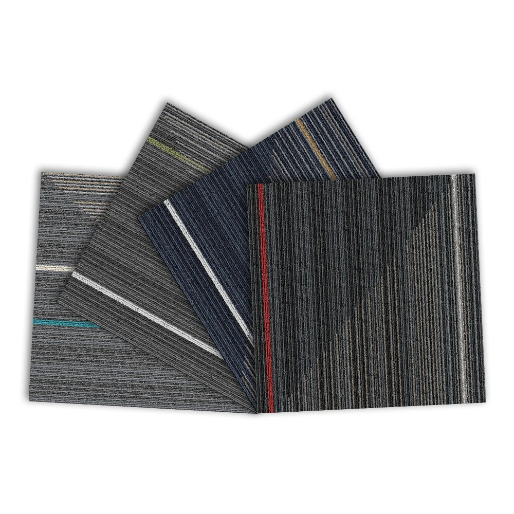 Коммерческая дешевая офисная полипропиленовая ковровая плитка с битумом новый дизайн