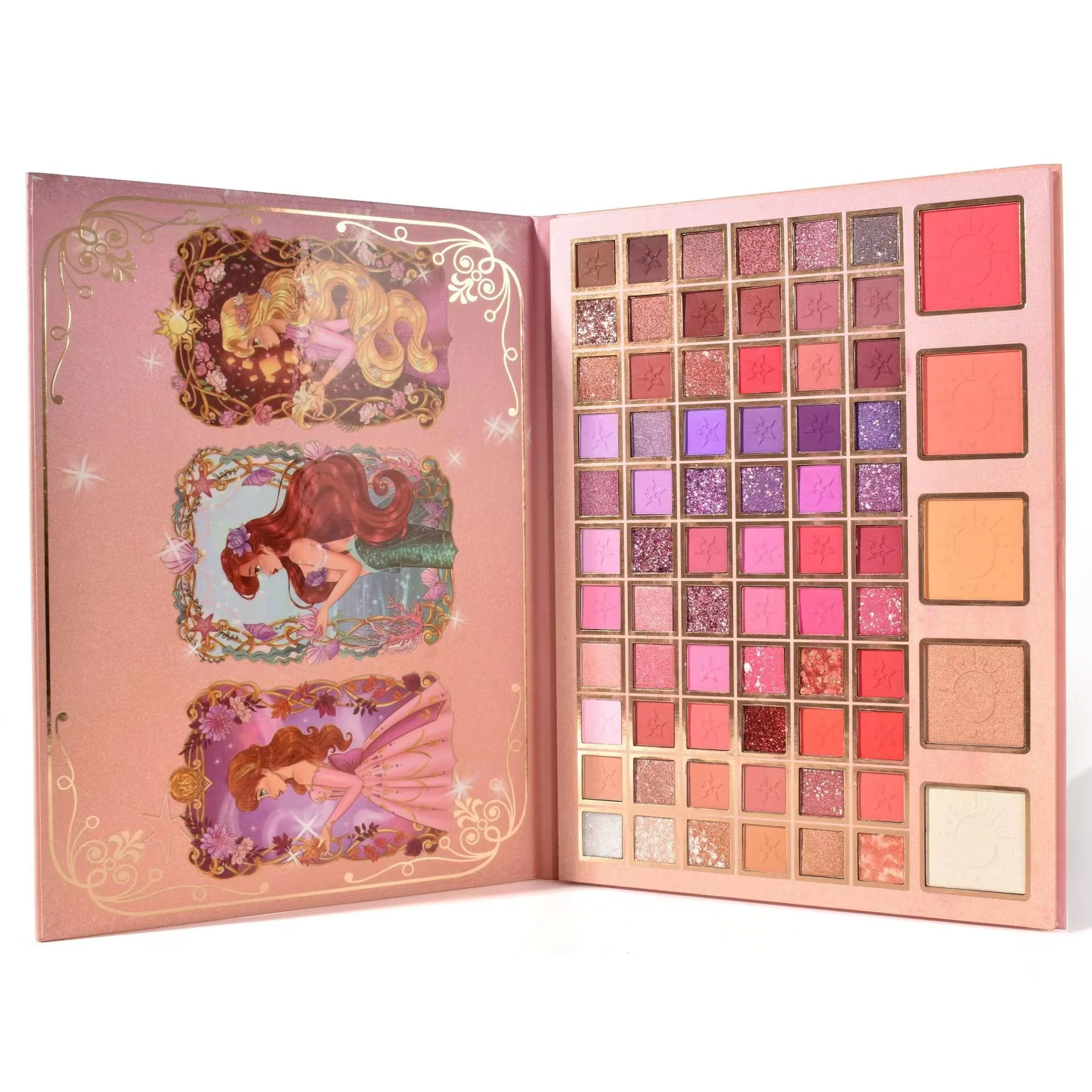 Latest 66 Colors Eye Shadow Vegan Makeup Private Label Eyeshadow Palette Glitter Waterproof Custom OEM Logo