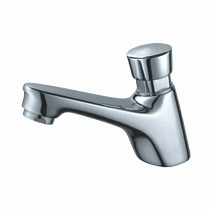 Atuo Self-closing Brass Single Cold Push Button Delay Basin Faucet For Public Toilet Water Saving Time Delay Basin Tap