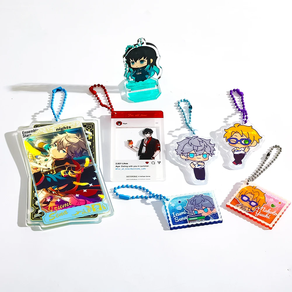 CNAWO Wholesale Blank Clear Transparent Acrylic Keychain Custom Acrylic Plastic Keychain Pendant Personalized Logo Keychain