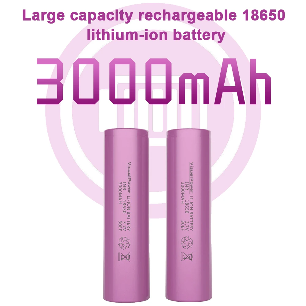 18650 2000Mah 2600Mah 3000Mah 3500Mah Li-Ion Rechargeable Battery For Fun Solar Light Drone Pack