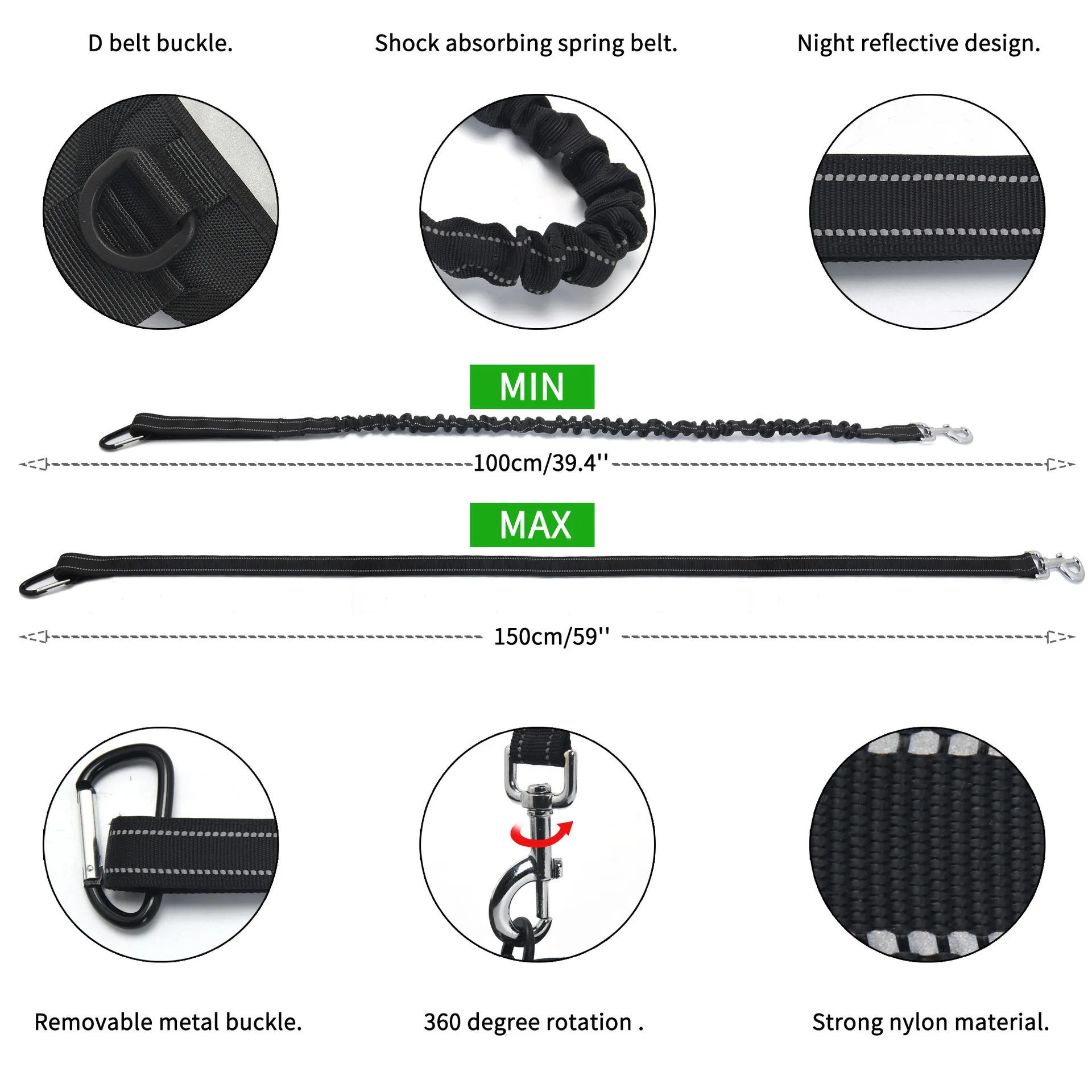 Outdoor Running Fitness Pet Walking Fanny Pack With Stretch Dog Leash Phone Multi-functional Waist Bag