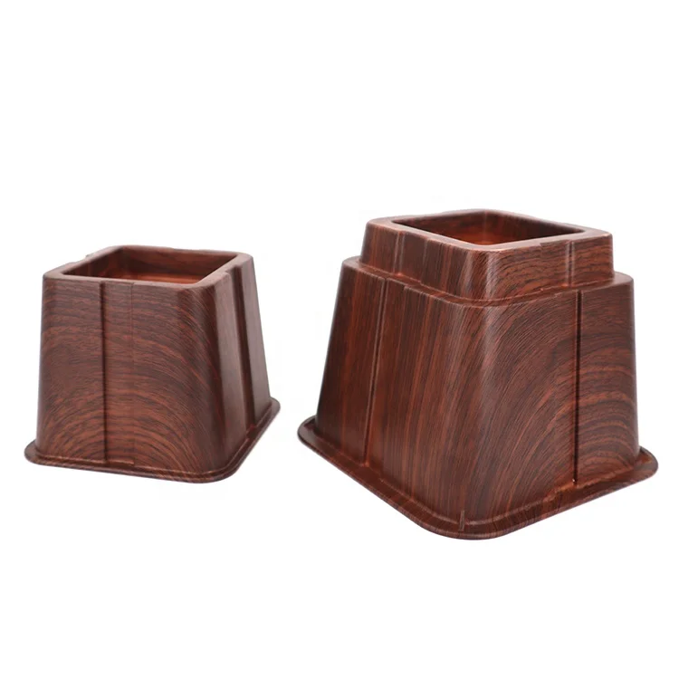 China factory Latest Design High quality 7 inch Plastic ABS adjustable bed leg furniture risers